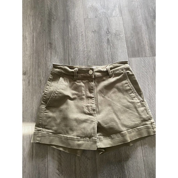 Everlane Pants - Everlane- Olive green Shorts High Waist Stretch